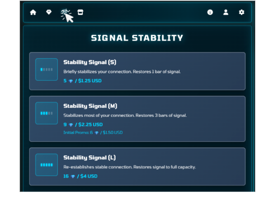 SIGNAL STABILITY - Stability Signal (S), (M), (L) packs with prices